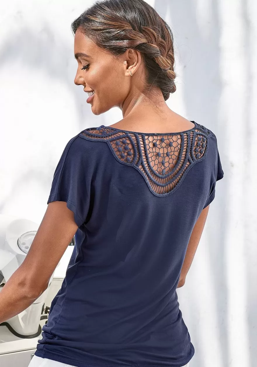 Outlet 2 Pk Crochet Lace Back Tops Multi Pack Tops