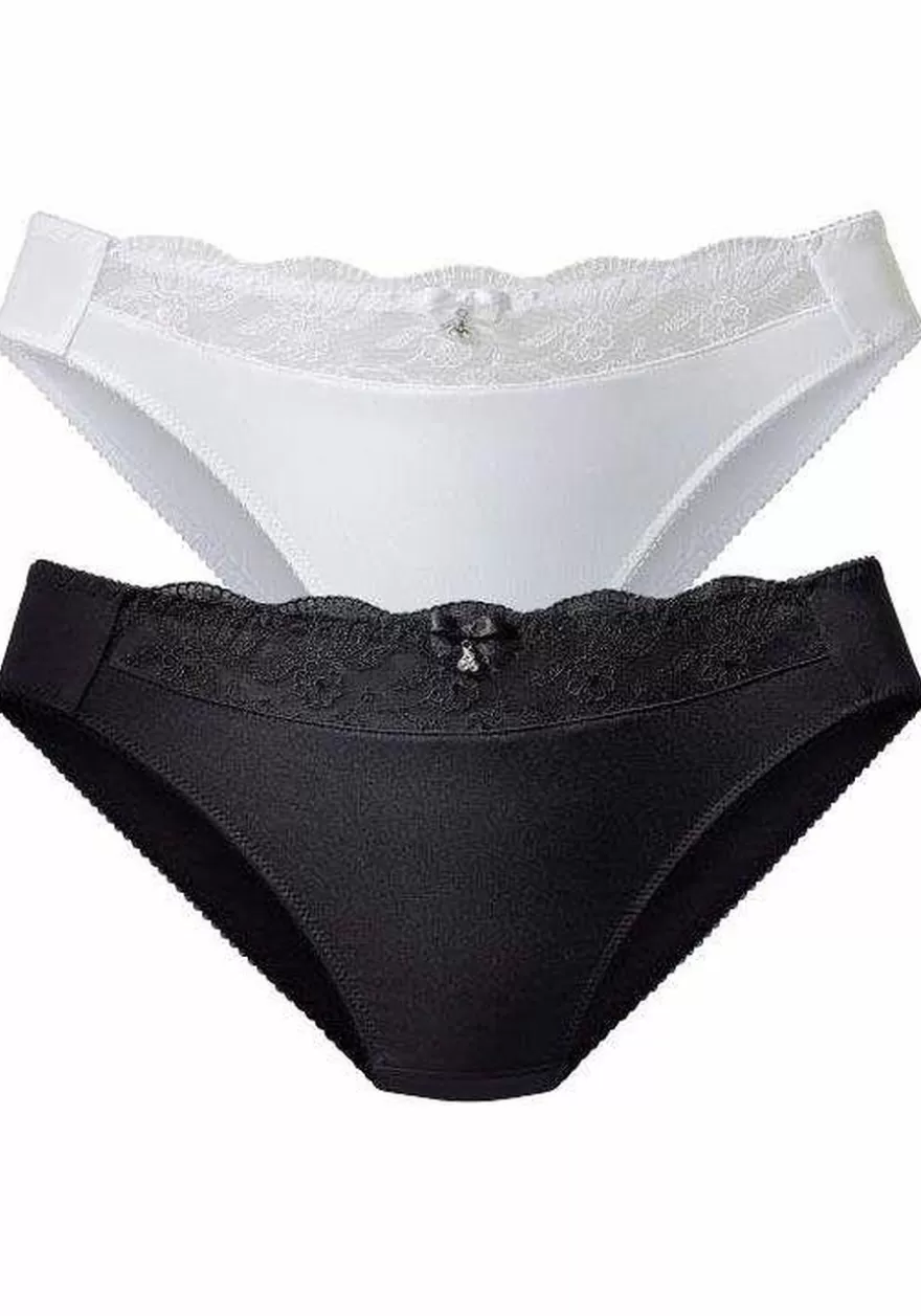 Best 2 Pk Lace Accent Panties Panty Packs