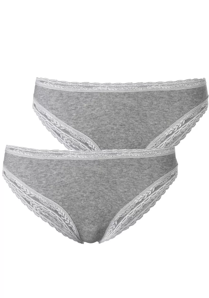 Shop 2 Pk Lace Trim Cheeky Panties Panty Packs