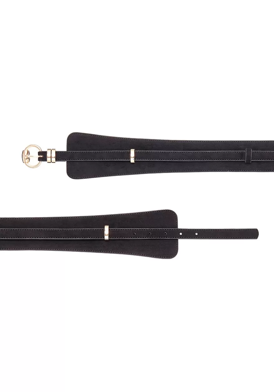 Discount 2-In-1 Faux Suede Waist Belt Belts