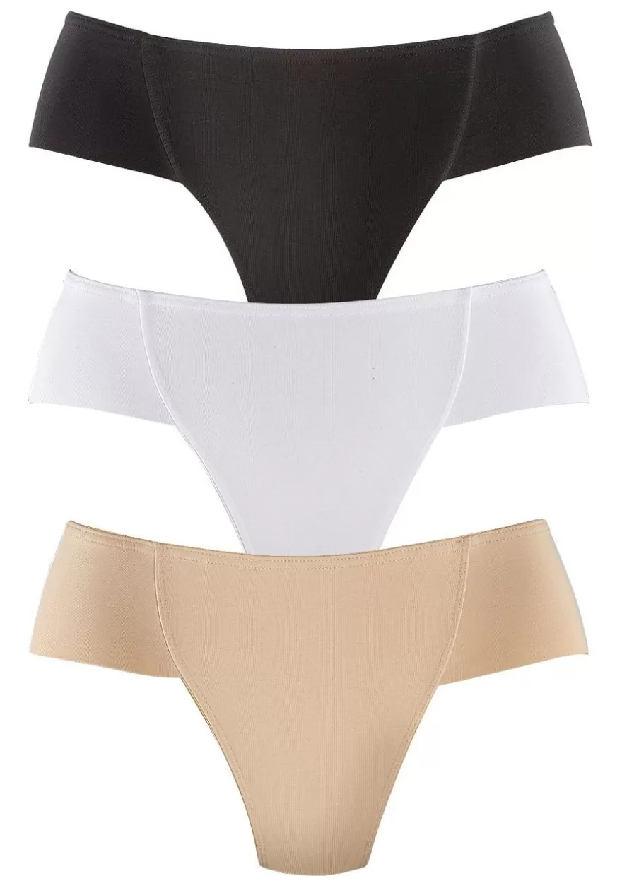 Discount 3 Pk Control Thongs Shapewear