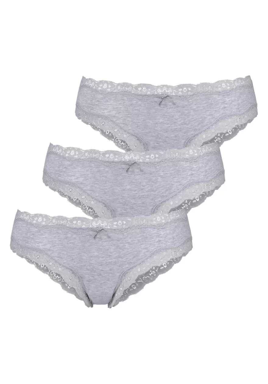 Cheap 3 Pk Lace Trim Bikini Briefs Panty Packs