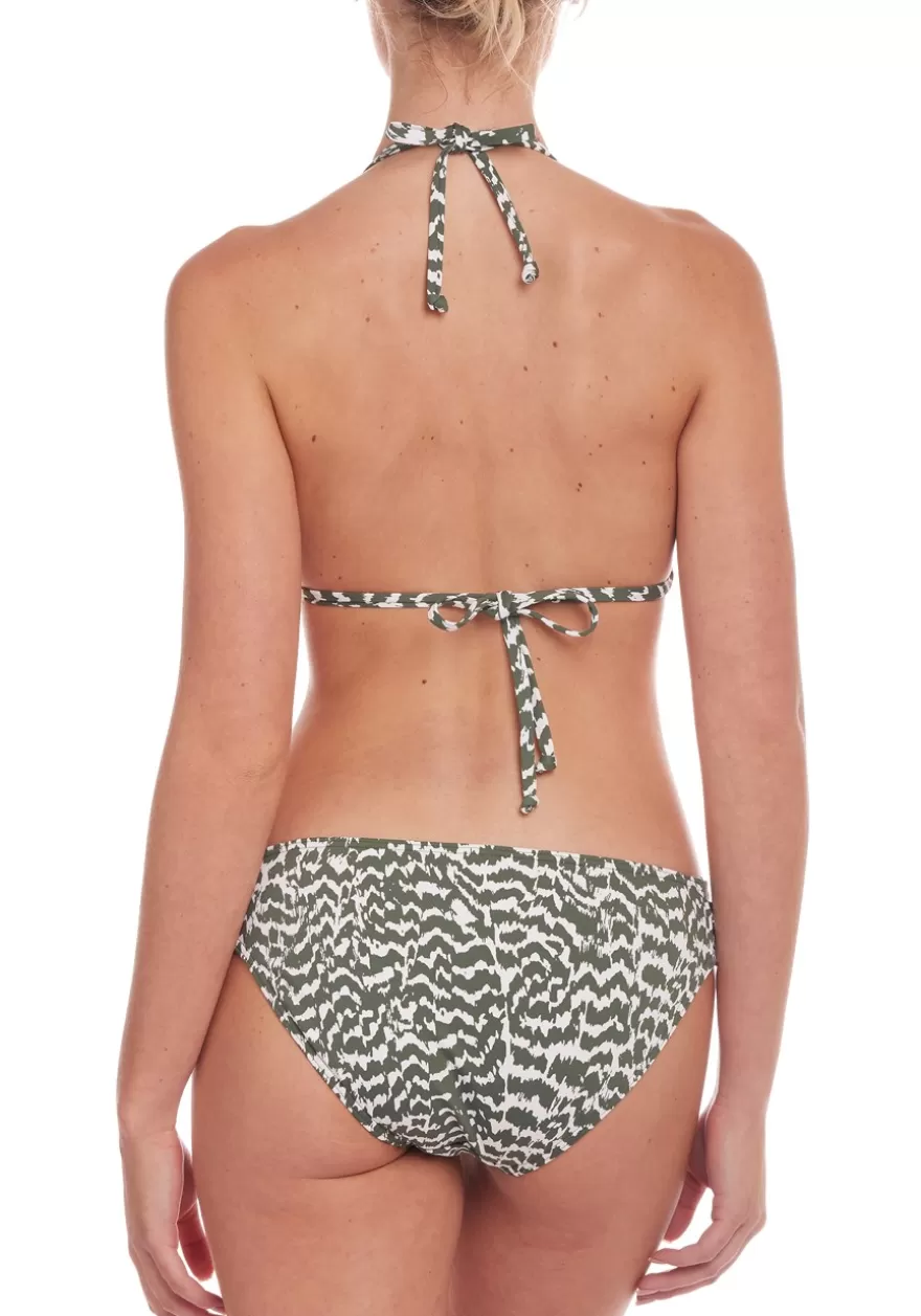 Fashion Animal Print Triangle Bikini Top Triangle