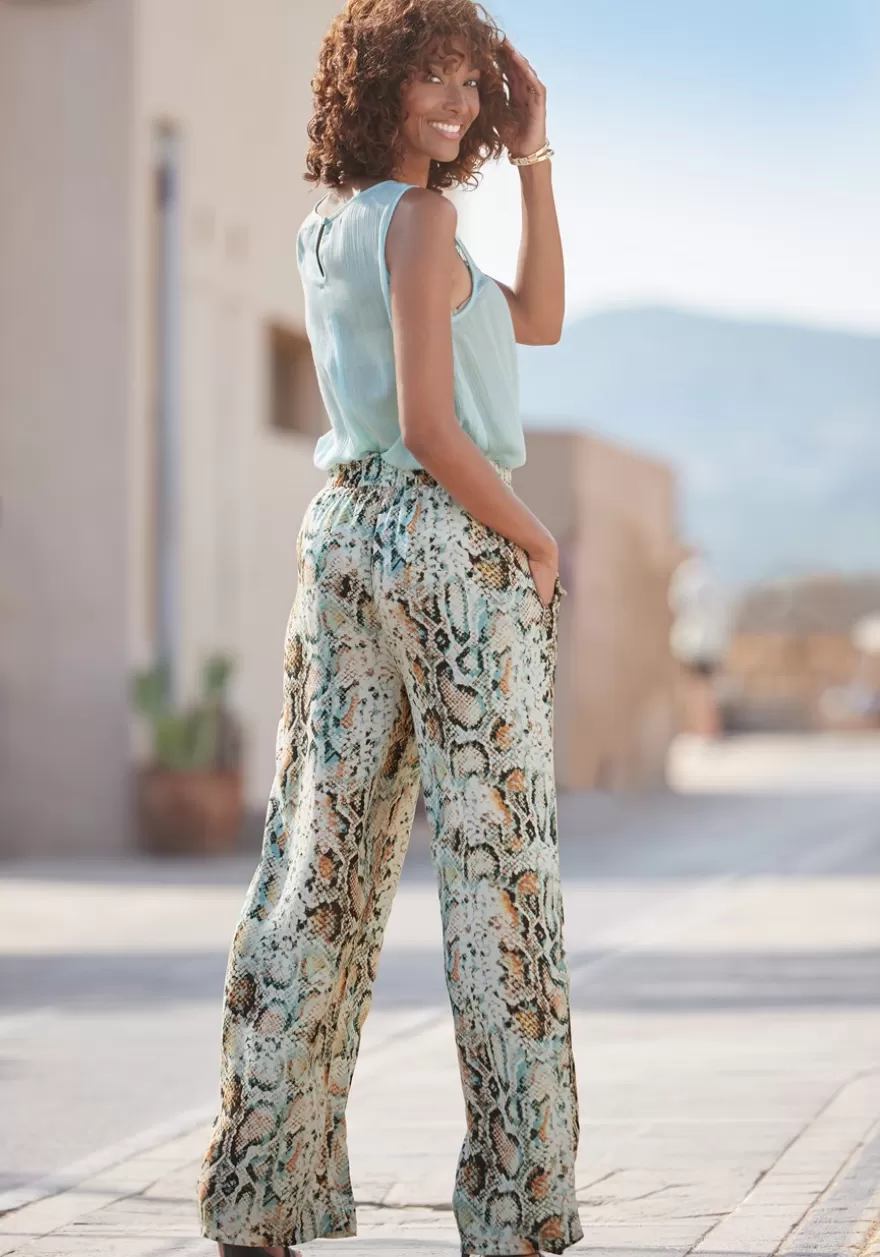 Best Animal Print Wide Leg Pants Pants