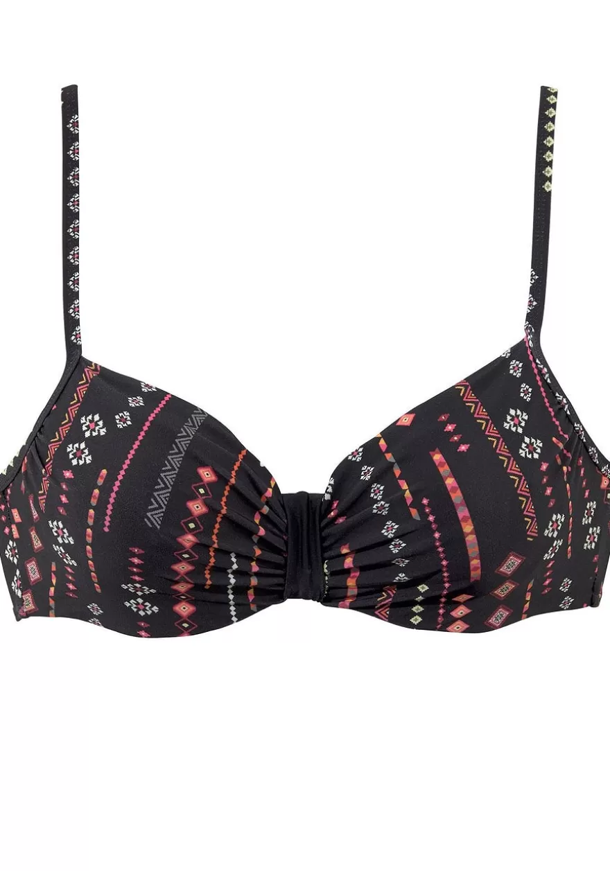 New Boho Print Underwire Bikini Top Underwire