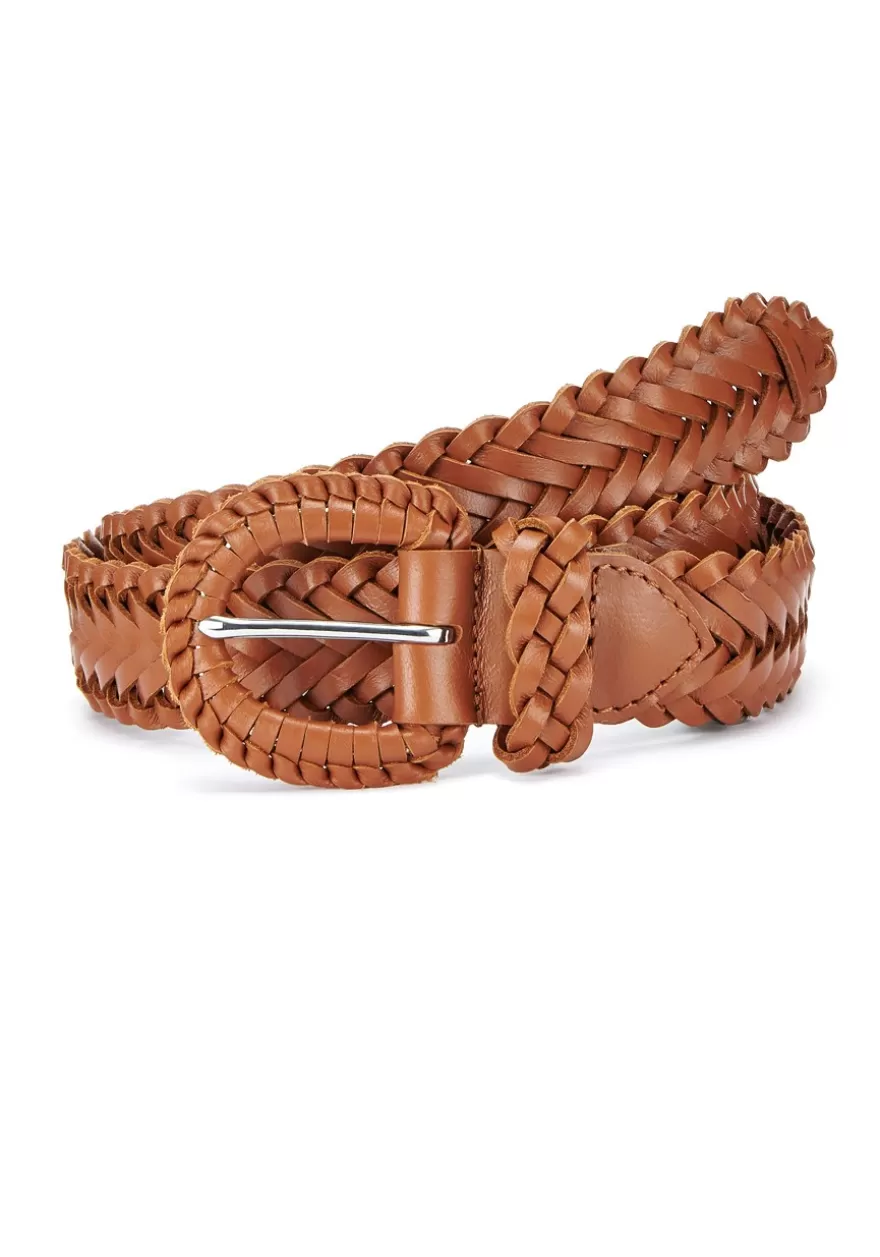 Outlet Braided Leather Belt Belts