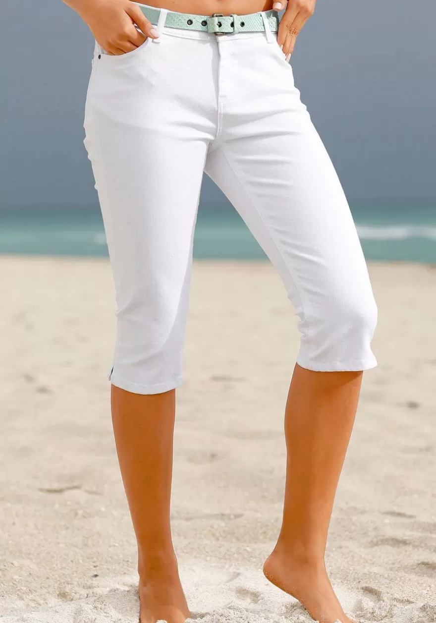 Clearance Button Fly Capri Pants Pants