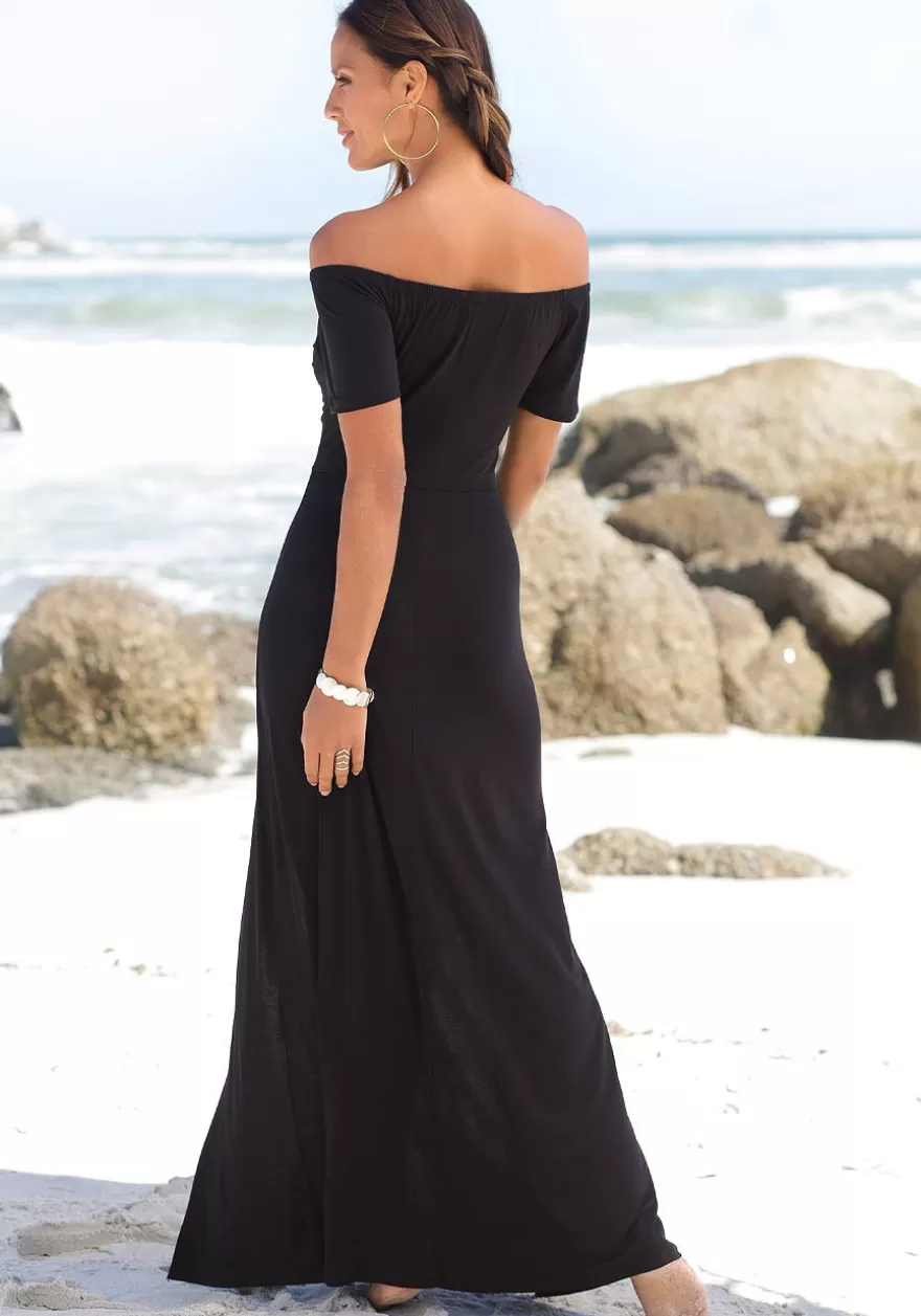 Hot Carmen Neckline Maxi Dress Fall Dresses