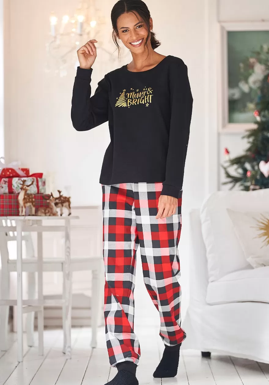 Online Christmas Long Sleeve Pajama Shirt Pajamas & Sets