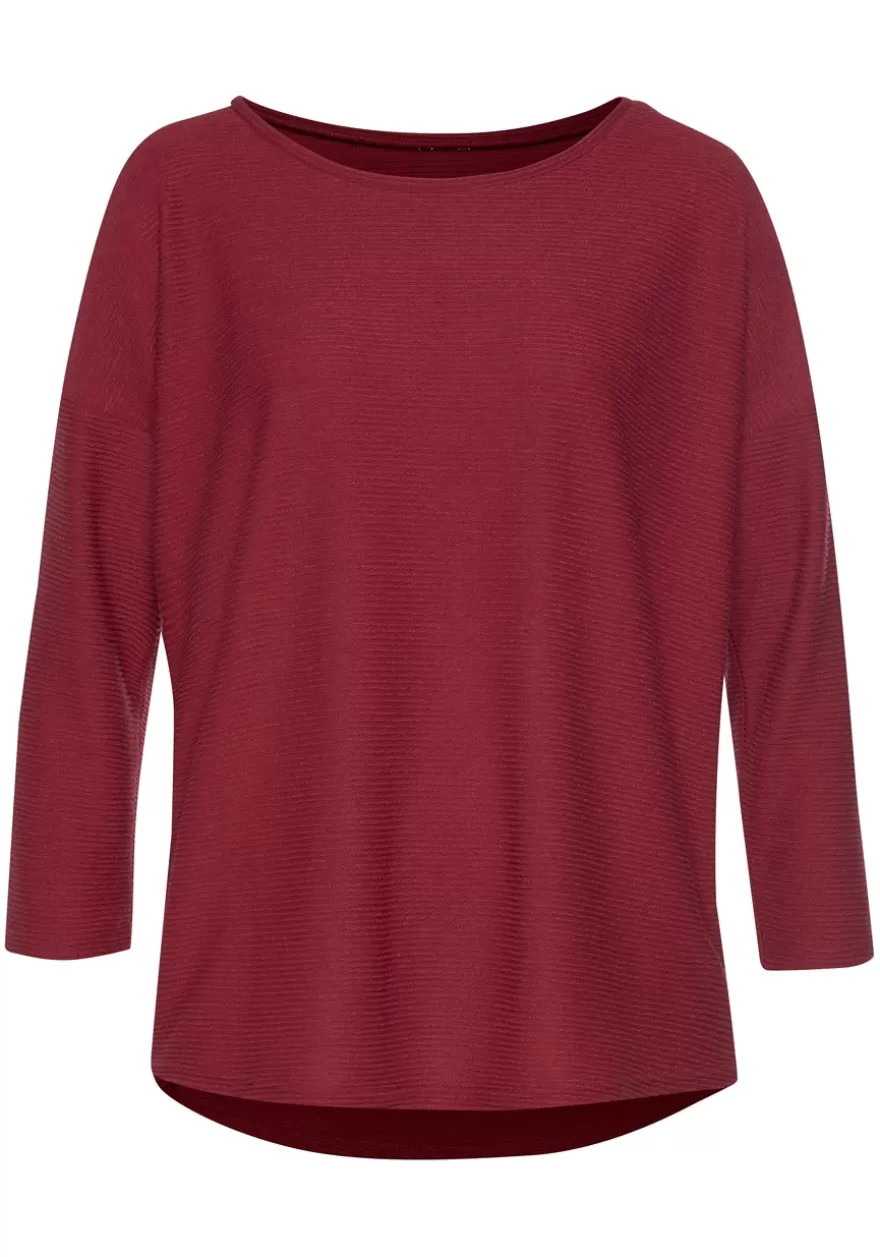 Outlet Classic Ribbed Top Long Sleeve Tops