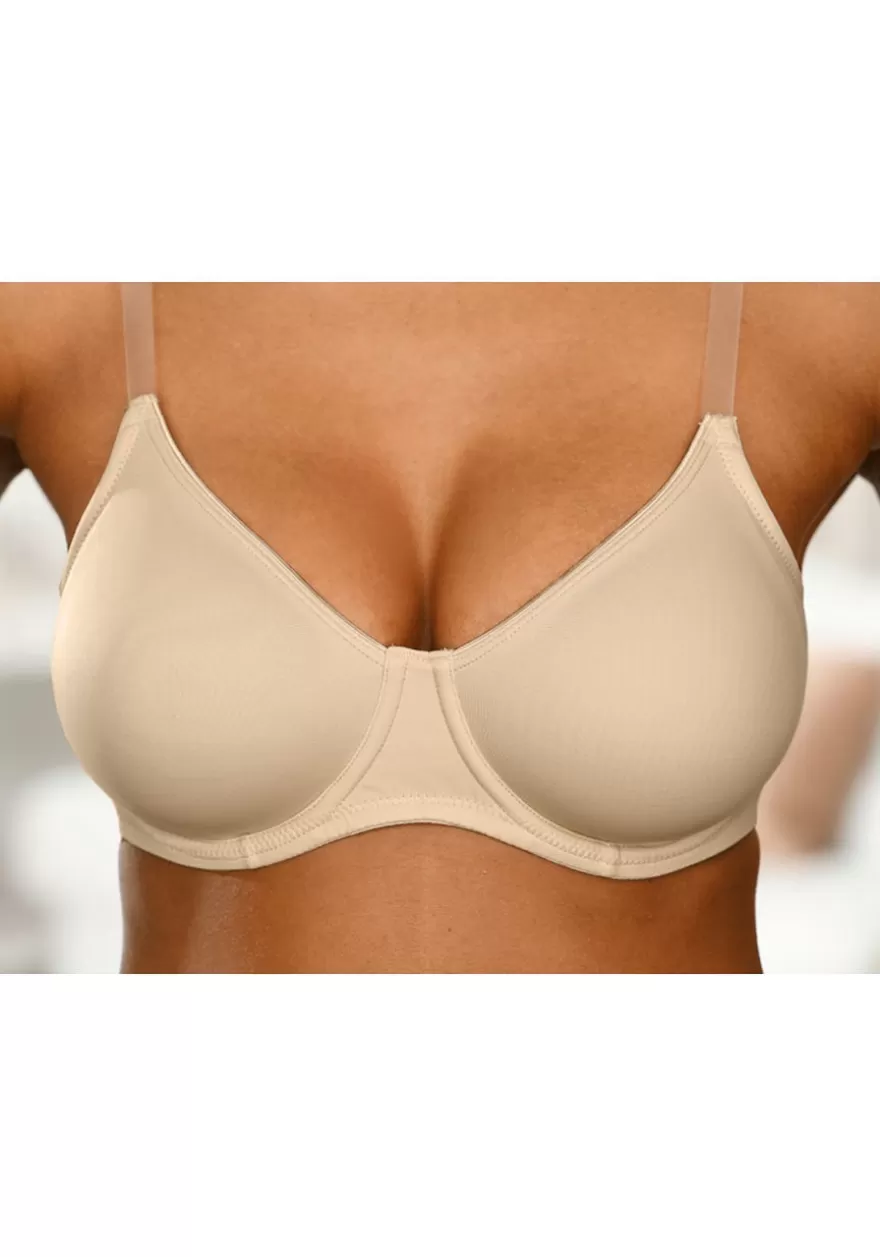 Fashion Clear Strap Underwire T-Shirt Bra D+ Bras