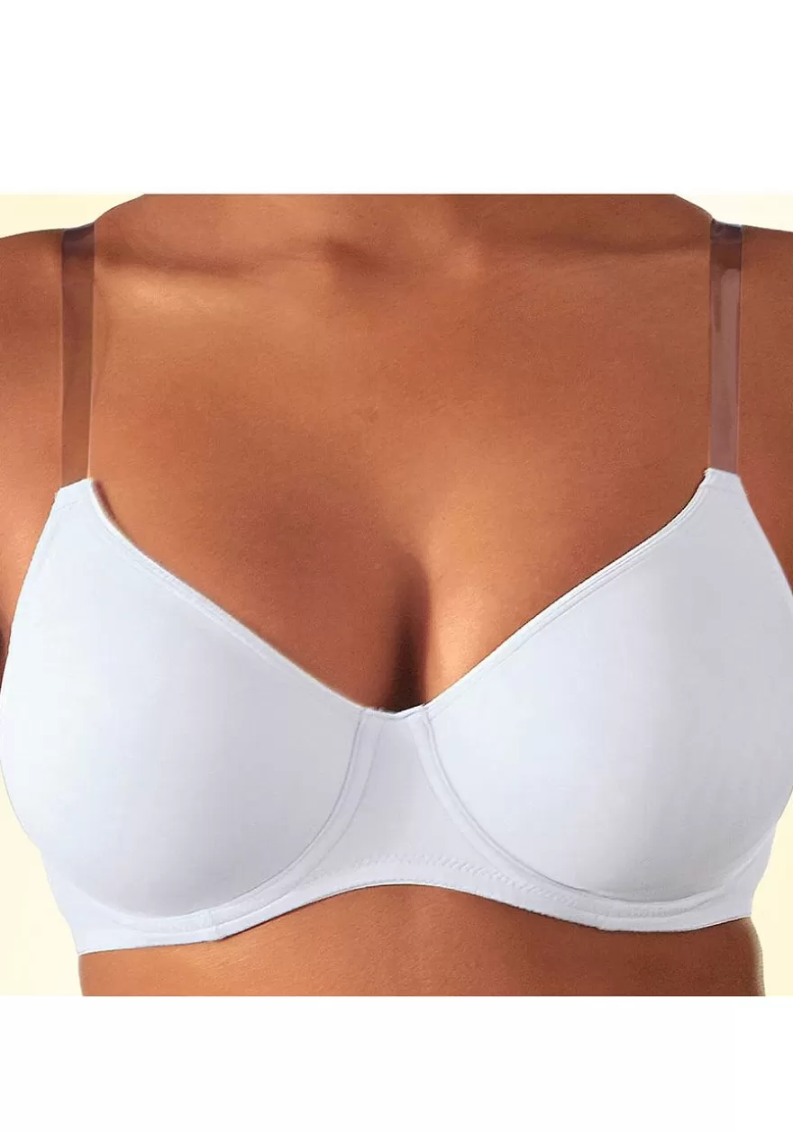 Cheap Clear Strap Underwire T-Shirt Bra D+ Bras