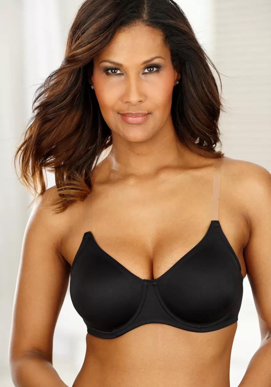 Cheap Clear Strap Underwire T-Shirt Bra D+ Bras