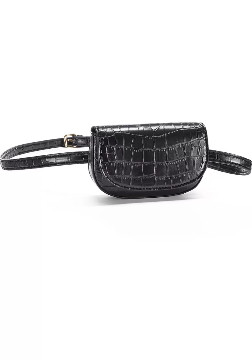 Online Croc Embossed Belt Bag Bags