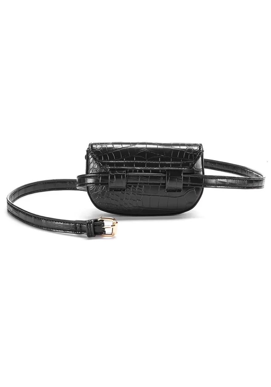 Online Croc Embossed Belt Bag Bags