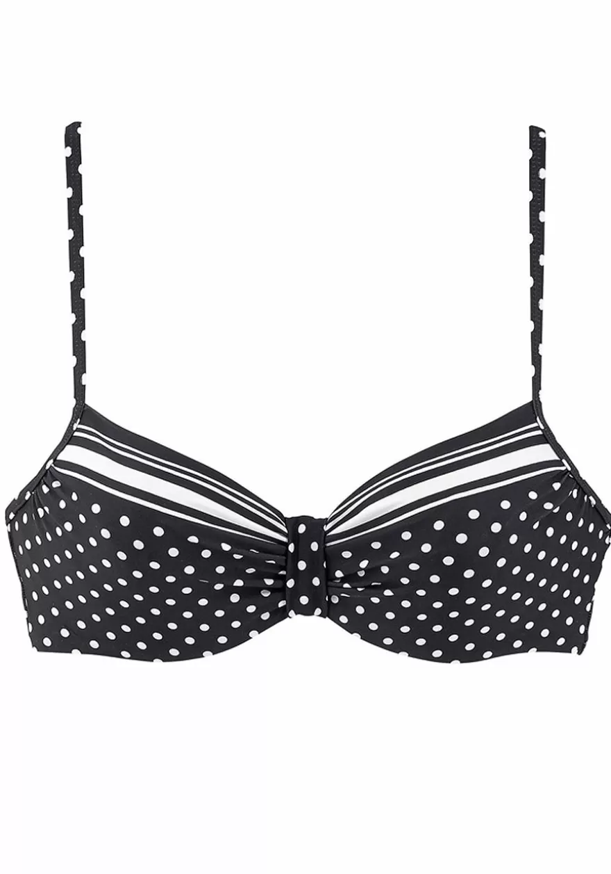 New Dotted Underwire Bikini Top Underwire