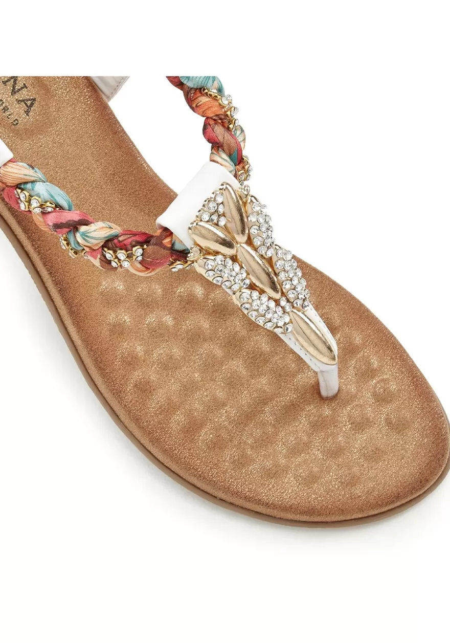 Shop Embellished Braided Wedge Sandals Heels & Wedges