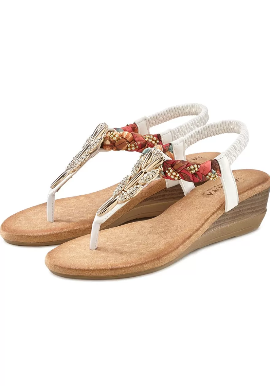 Shop Embellished Braided Wedge Sandals Heels & Wedges