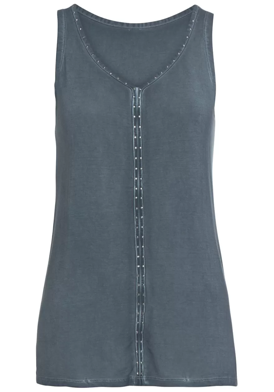 Flash Sale Embellished Sleeveless V-Neck Top Sleeveless Tops