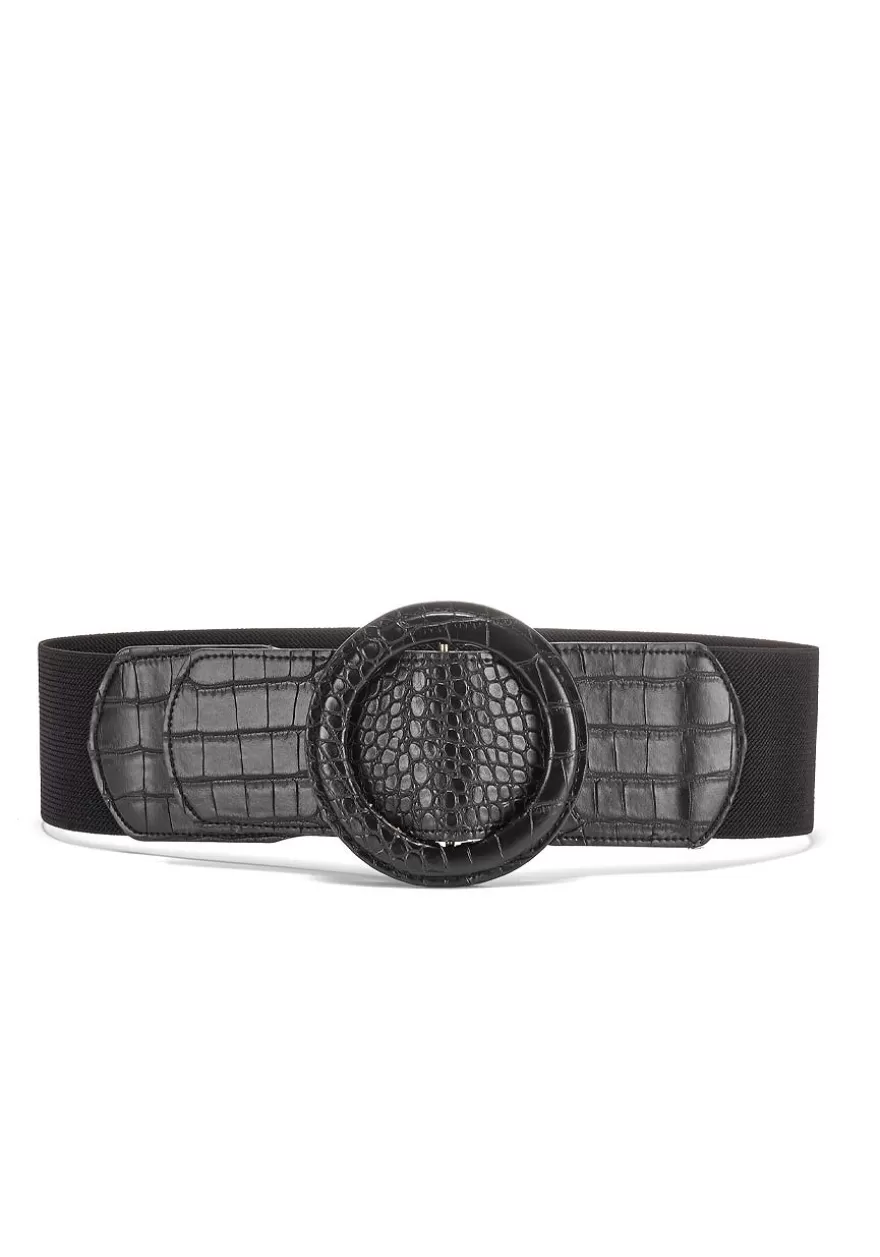 Sale Faux Leather Accent Belt Belts