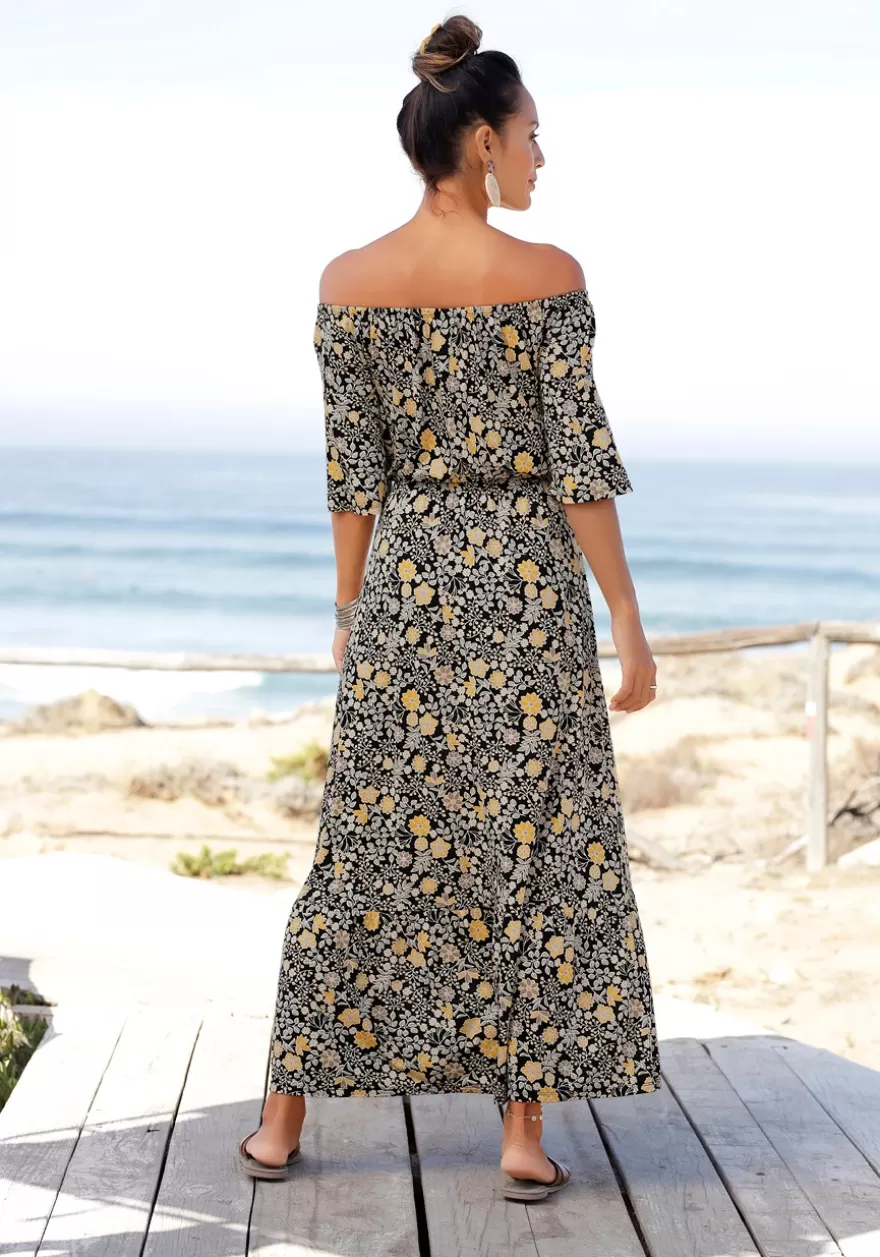 Store Floral Carmen Style Dress Fall Dresses