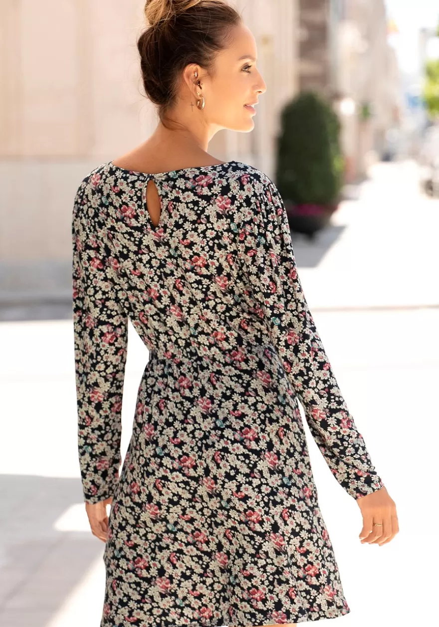 Best Sale Floral Long Sleeve Dress Fall Dresses