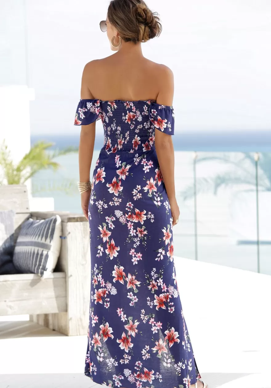 Clearance Floral Off Shoulder Maxi Dress Maxi Dresses