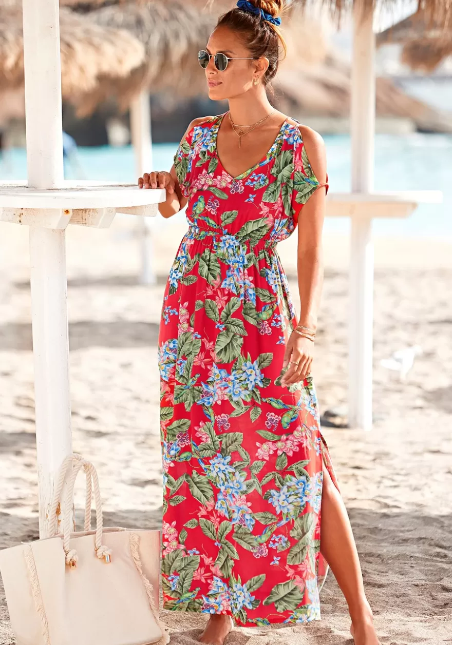 Clearance Floral Pattern Maxi Dress Maxi Dresses