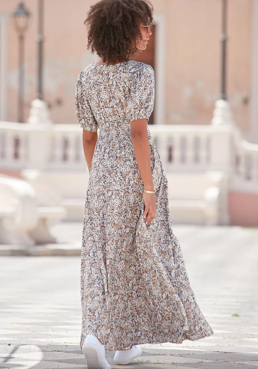 Cheap Floral Print Maxi Dress Maxi Dresses