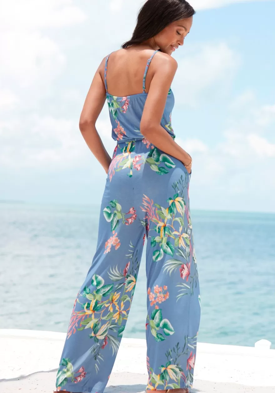 Online Floral Sleeveless Jumpsuit Jumpsuits