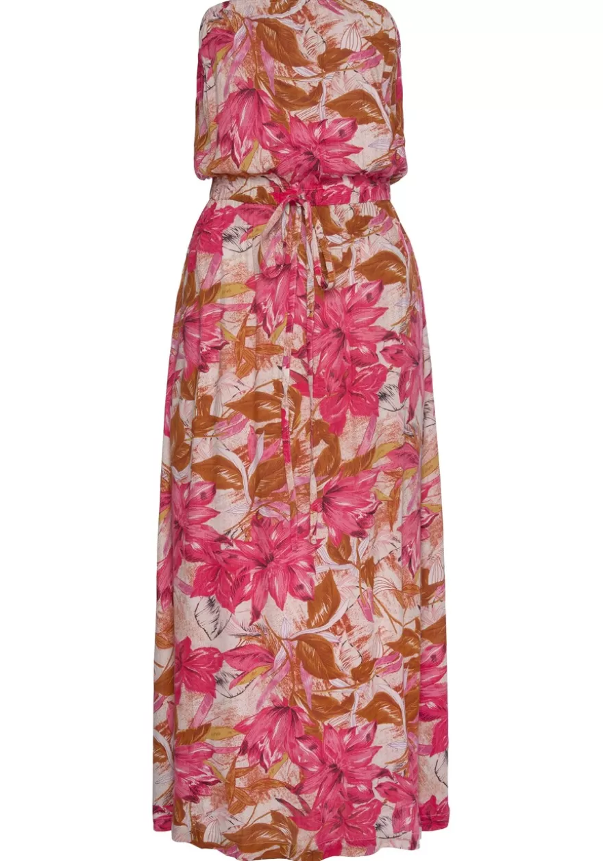 Fashion Floral Strapless Maxi Dress Maxi Dresses