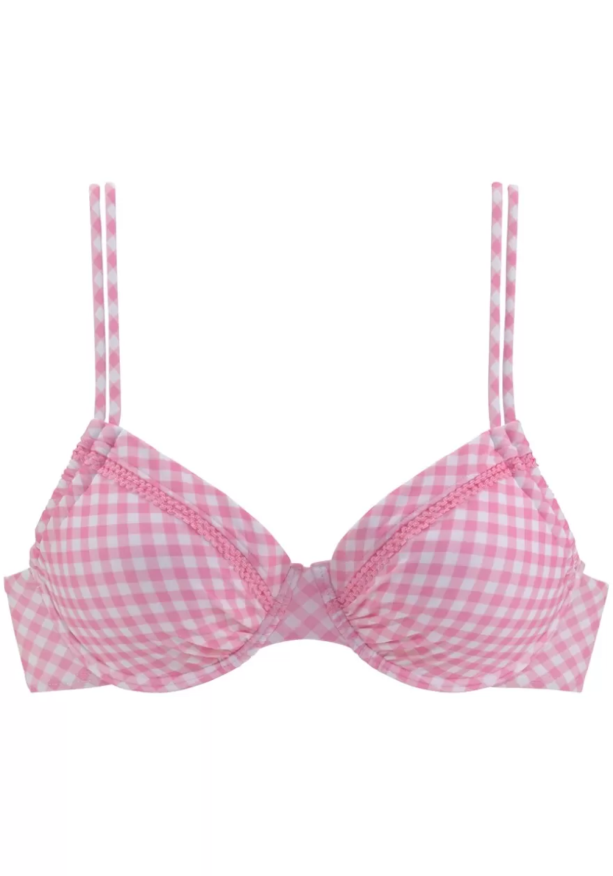 Store Gingham Underwire Bikini Top Underwire