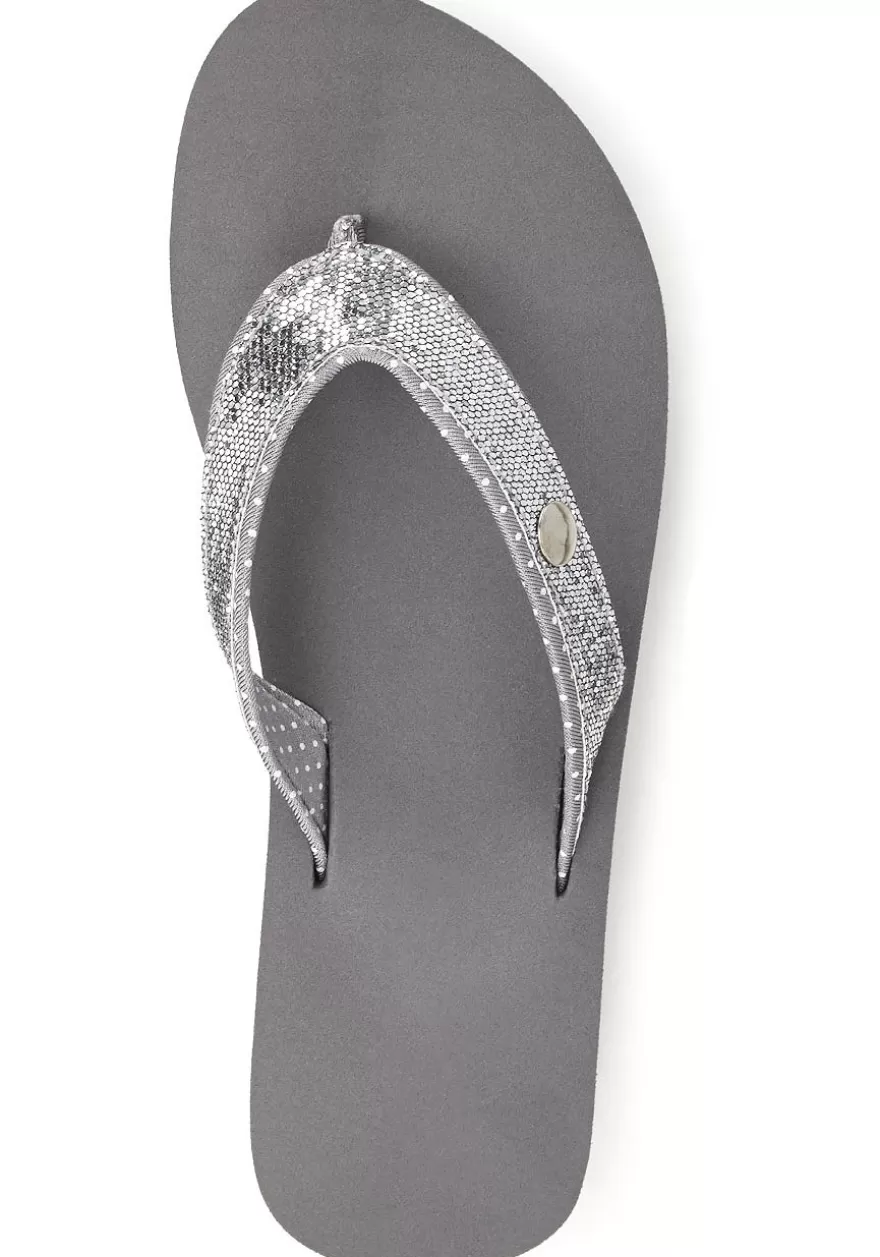 Online Glitter Platform Flip Flops Sandals