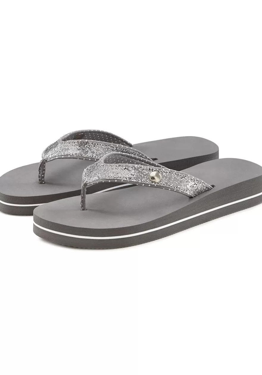 Online Glitter Platform Flip Flops Sandals