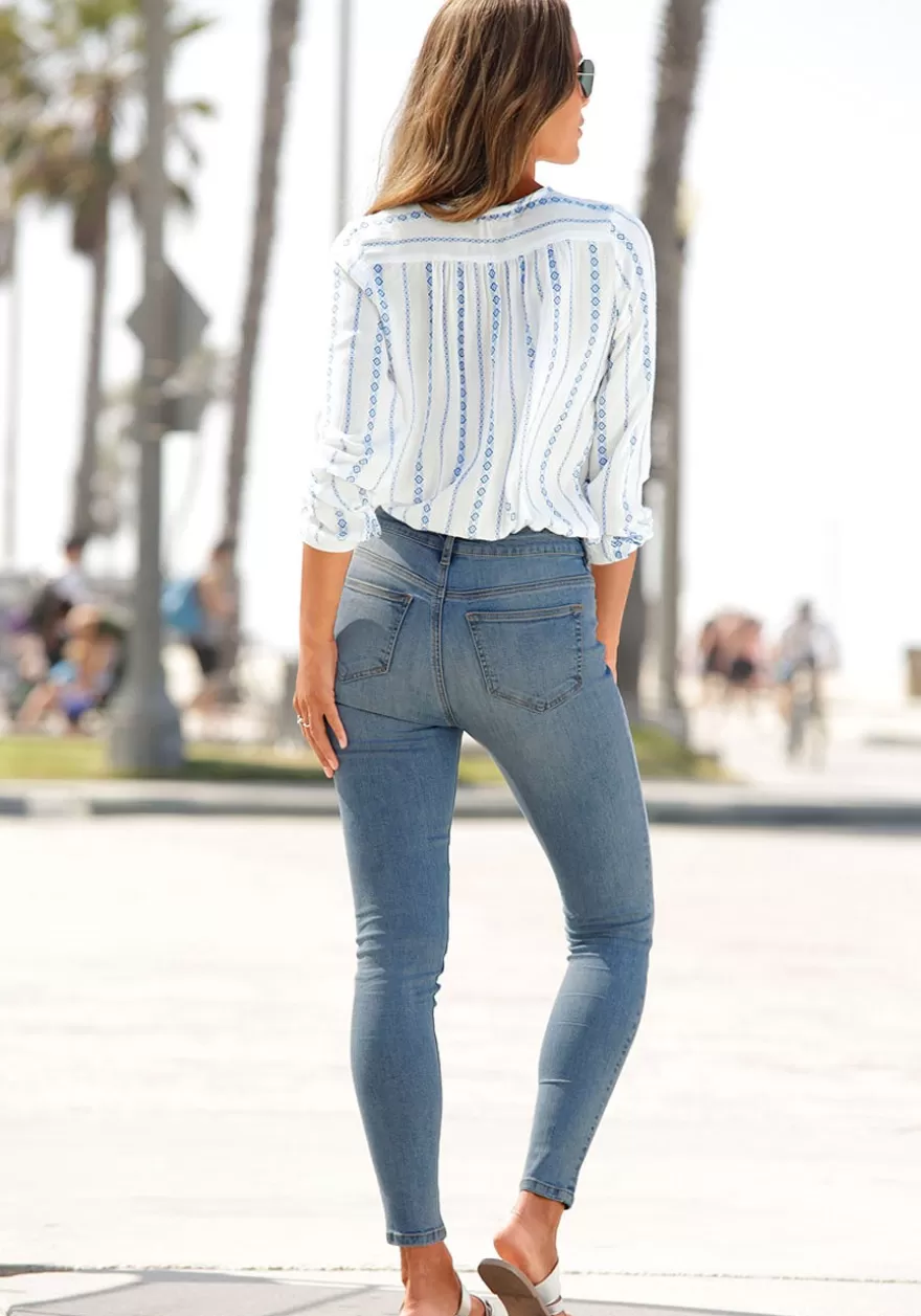 Outlet High Waisted Jeans Pants