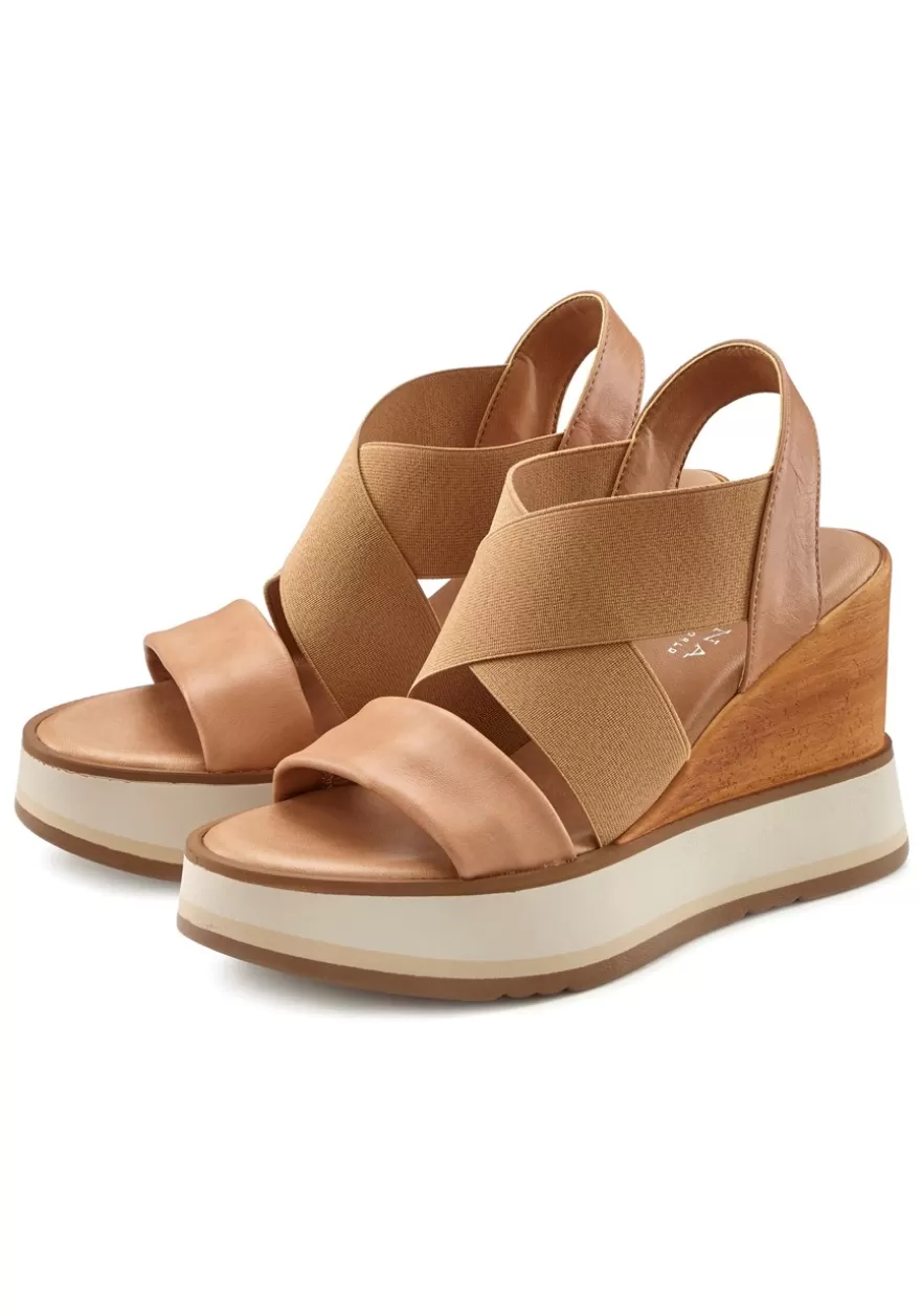 Online Leather Wedge Sandals Heels & Wedges