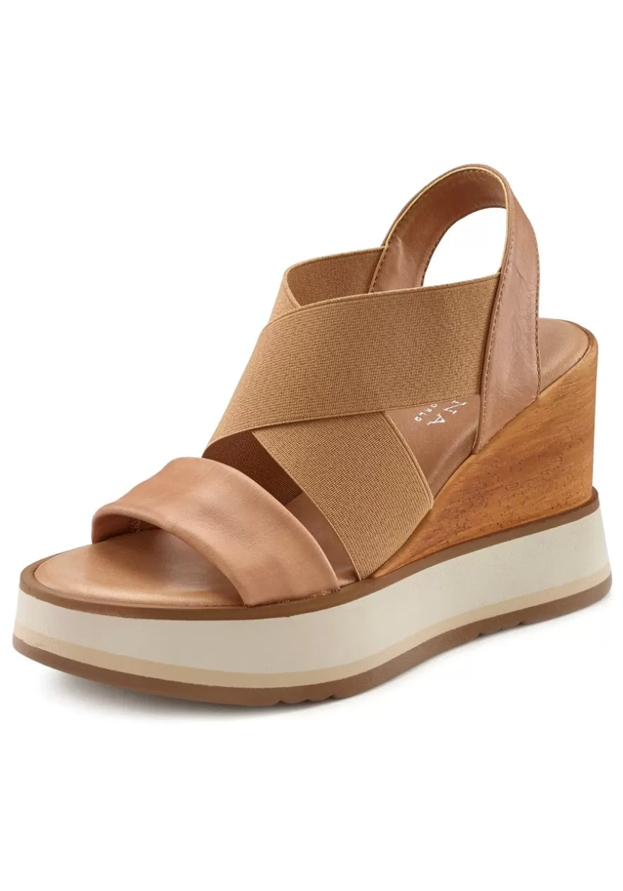 Online Leather Wedge Sandals Heels & Wedges