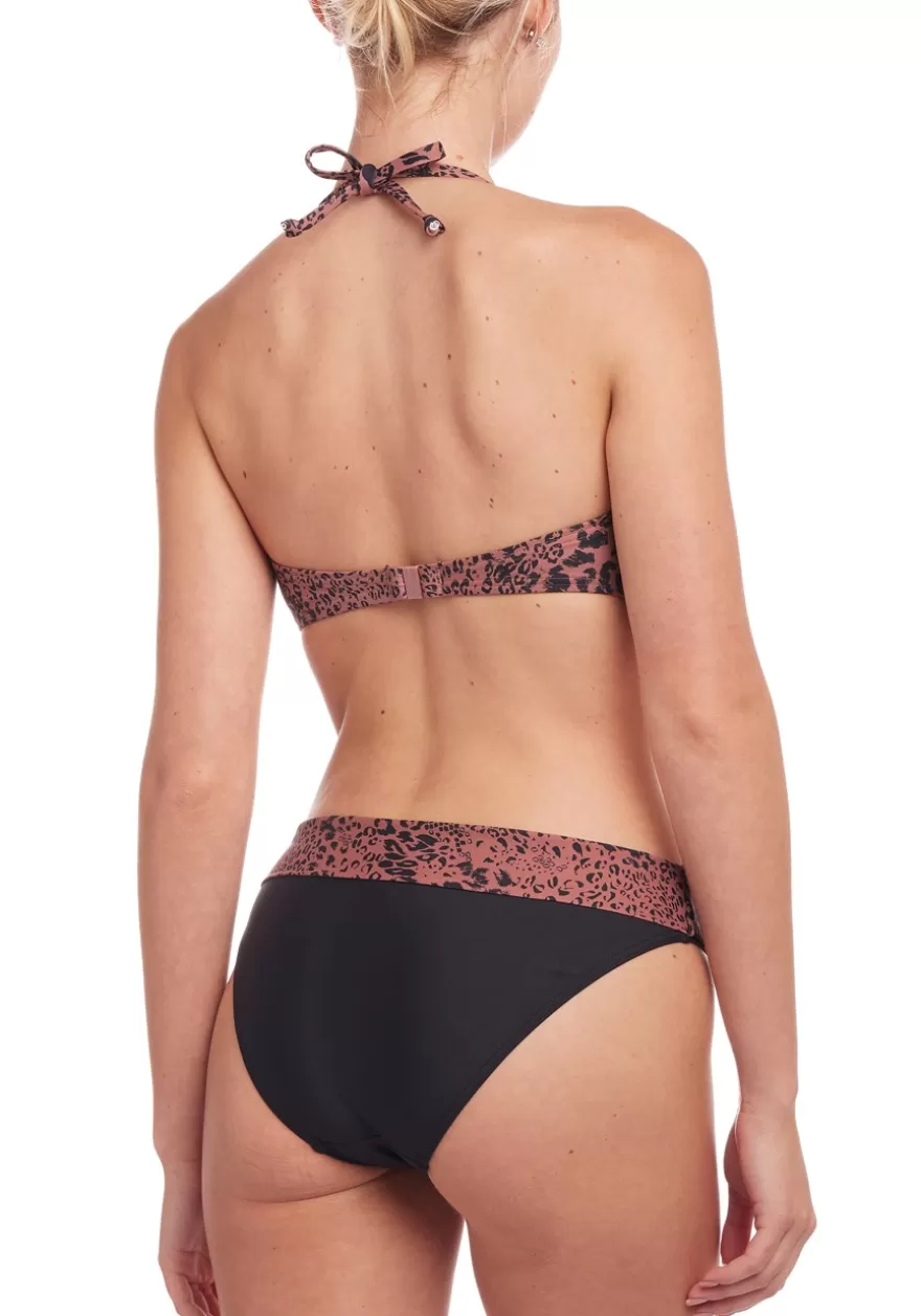 Outlet Leopard Print Bandeau Bikini Top Bandeau