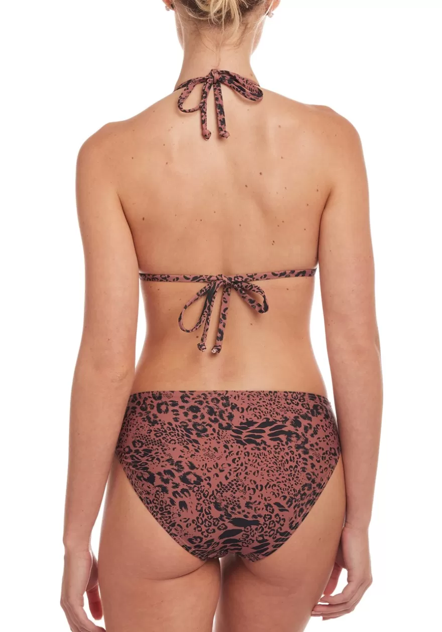 Cheap Leopard Print Triangle Bikini Top Triangle