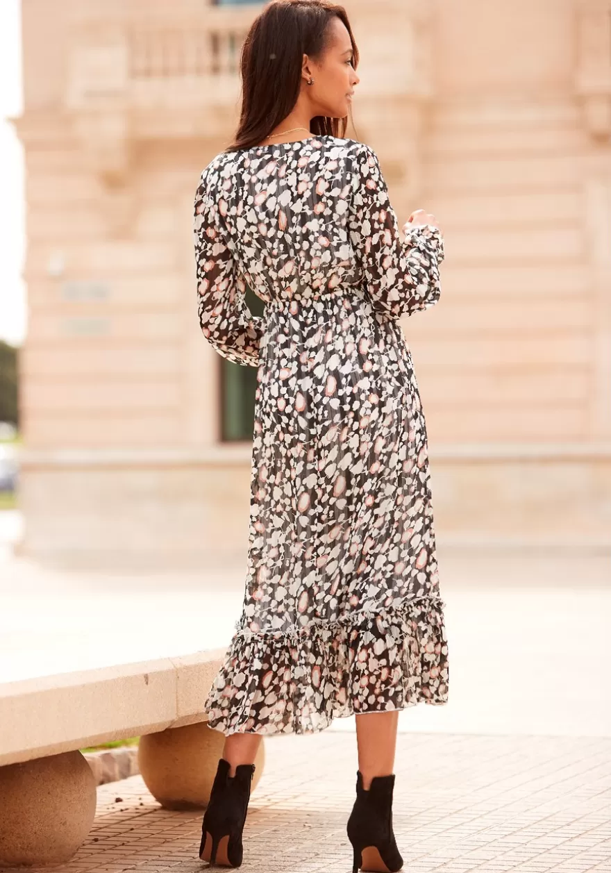 Shop Long Sleeve Wrap Look Dress Fall Dresses