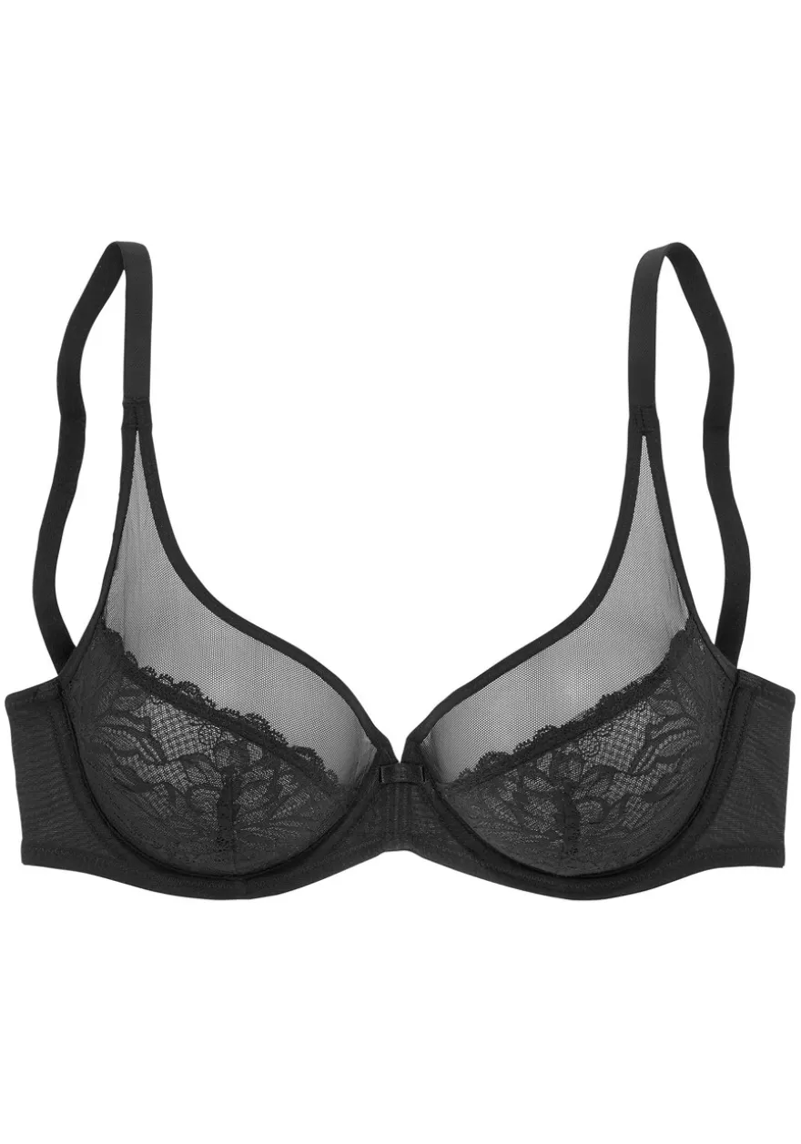 Store Mesh Lace Unlined Bra D+ Bras