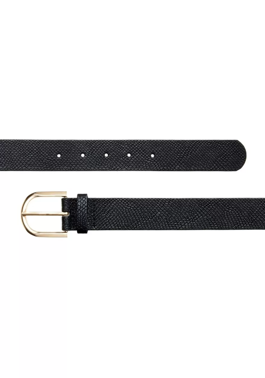 Cheap Metallic Faux Leather Belt Belts