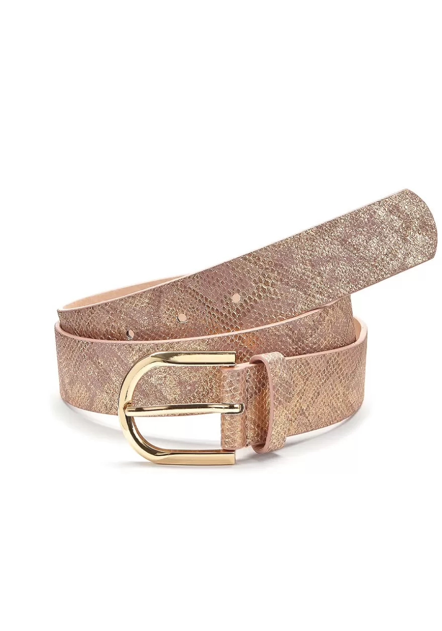 Hot Metallic Faux Leather Belt Belts