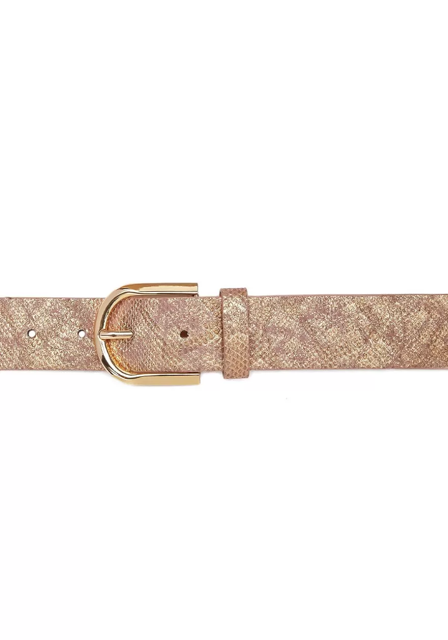 Hot Metallic Faux Leather Belt Belts