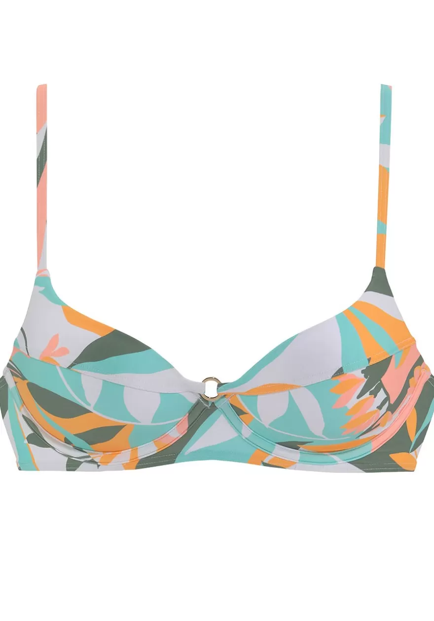 Cheap Mix Print Underwire Bikini Top Underwire