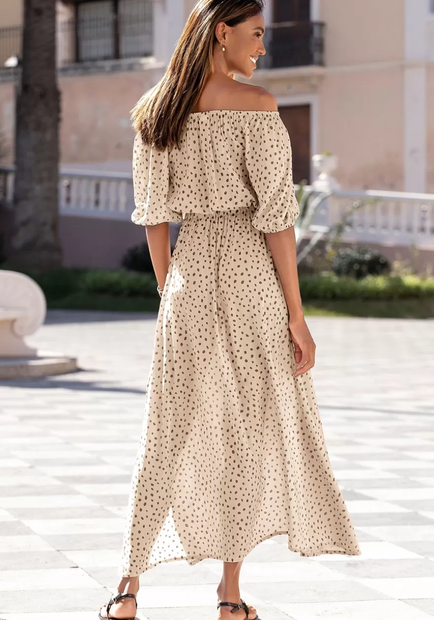 Hot Off Shoulder Maxi Dress Fall Dresses