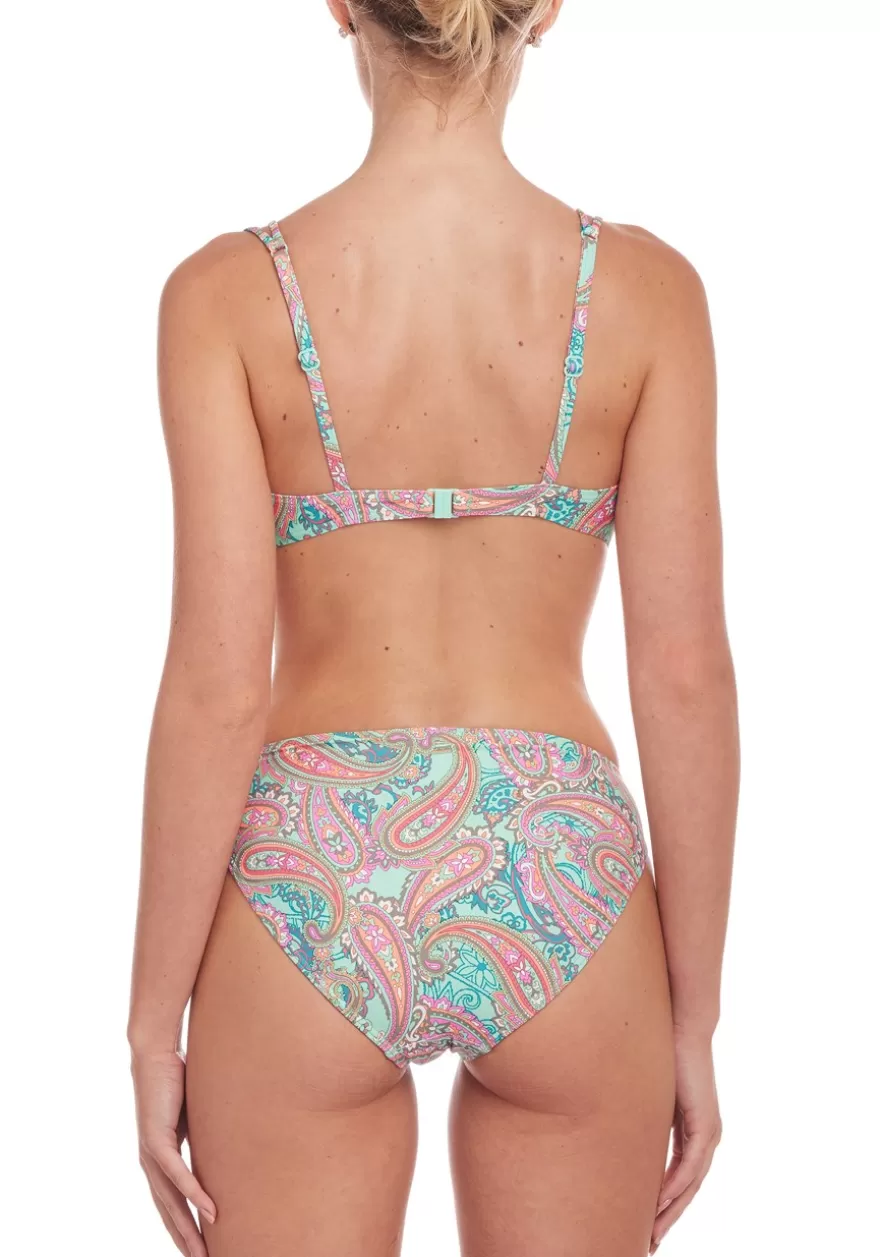 Online Paisley Print Underwire Bikini Top Underwire