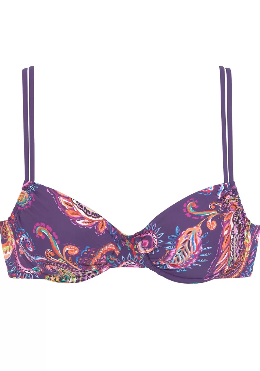 Online Paisley Print Underwire Bikini Top Underwire