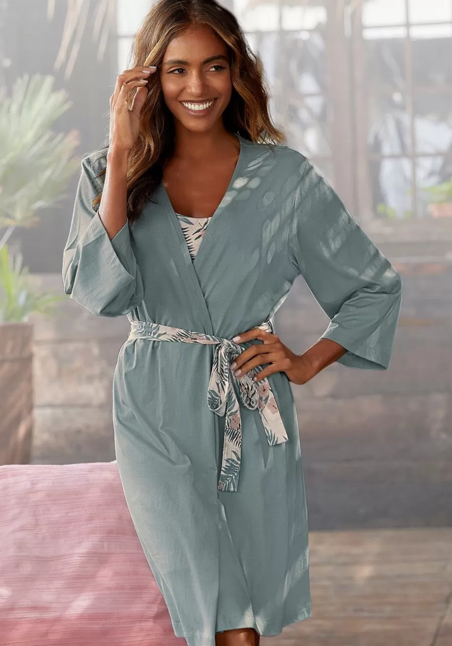 Cheap Patterned Belt Robe Pajamas & Sets