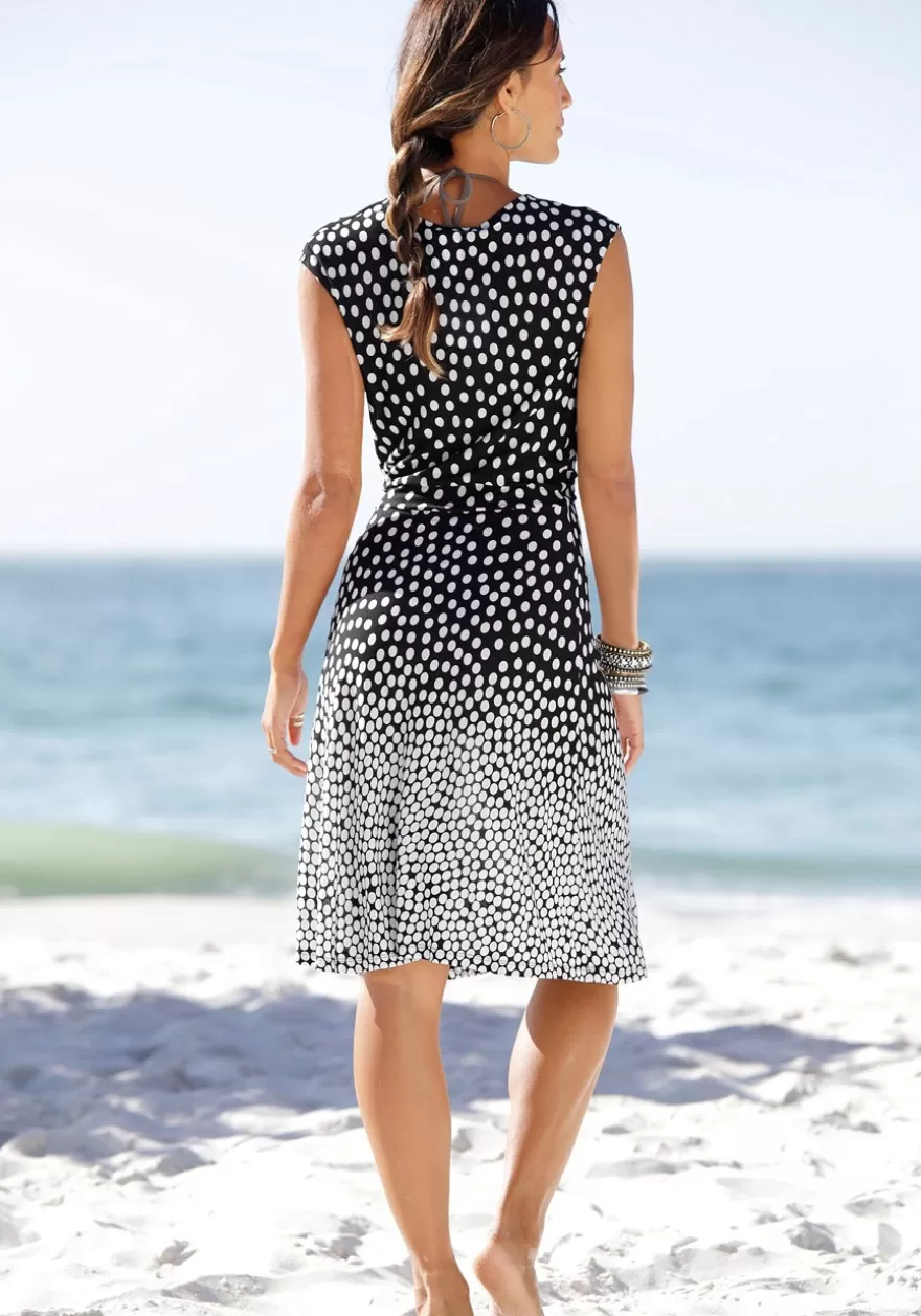 Shop Polka Dot V-Neck Dress Short Dresses